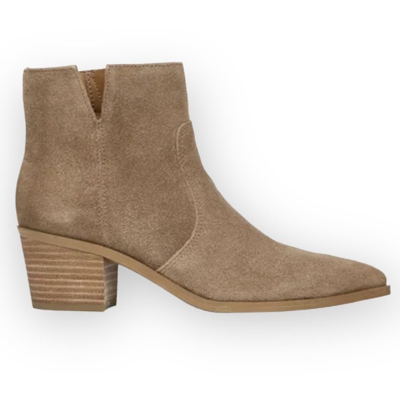 Franco Sarto Shaina Zippered Booties in Birchwood NIB Size 8 - Picture 2 of 12